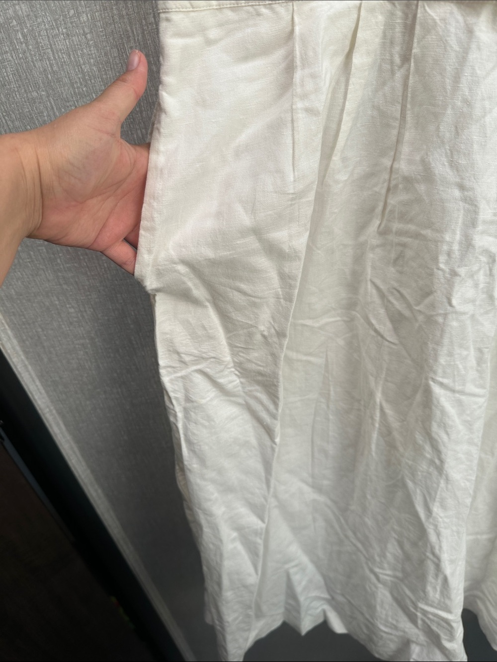 Madewell White linen /cotton Dress - Picture 4 of 7